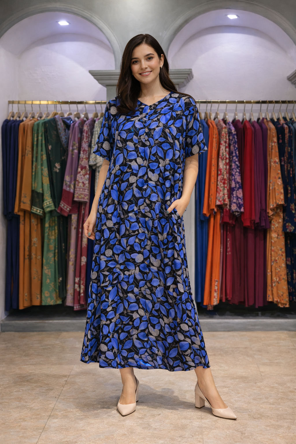 دشداشة طويل فري سايز